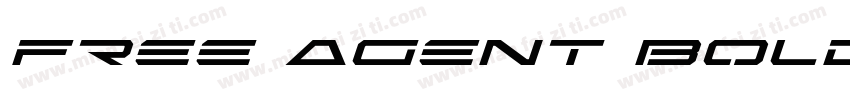Free Agent Bold Expanded字体转换